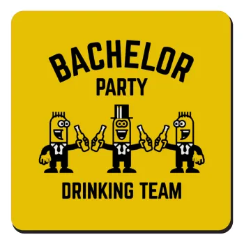Bachelor Party Drinking Team, Τετράγωνο μαγνητάκι ξύλινο 9x9cm