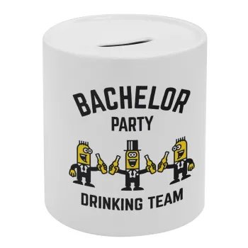 Bachelor Party Drinking Team, Κουμπαράς πορσελάνης με τάπα