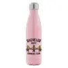 Μεταλλικό παγούρι θερμός Ροζ Ιριδίζον (Stainless steel), διπλού τοιχώματος, 500ml