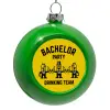 Green Christmas tree ornament bauble 8cm