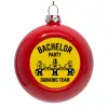 Red Christmas tree ornament bauble 8cm