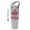 GREY color, 890ml (30oz) stainless Steel Tumbler with Handle