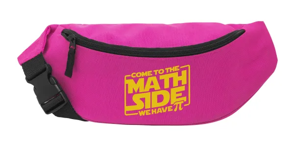 Come To The Math Side — Unisex waist bag (banana) in PINK color with 2 pockets