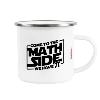 Come To The Math Side, Metallic enamel cup white 360ml