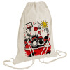 Backpack bag GYMBAG natural (28x40cm)