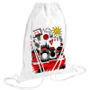 Backpack pouch GYMBAG white (28x40cm)