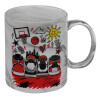Mug ceramic marble style, 330ml