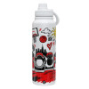 1L Stainless Steel Thermal Bottle with Phone Holder & Double Wall Insulation
