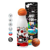 Bascetball Metal mug thermos, double wall, 550ml