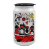 Κούπα ταξιδιού μεταλλική με καπάκι (tin-can) 500ml