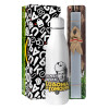 Easter Set, metallic stainless thermos bottle (500ml) & scented flat Easter candle (30cm) (GRAY)