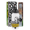 Easter Set, metallic aluminum water bottle (500ml) & aromatic flat Easter candle (30cm) (GRAY)