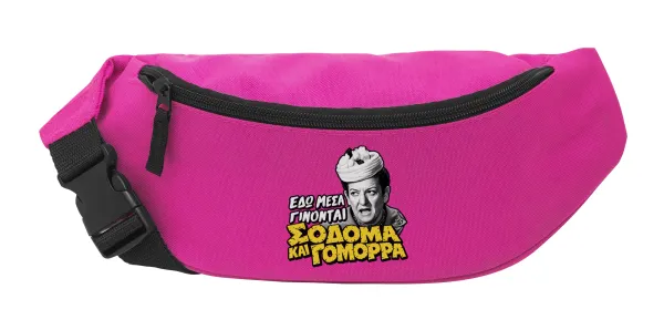 Σόδομα και Γόμορρα — Unisex waist bag (banana) in PINK color with 2 pockets
