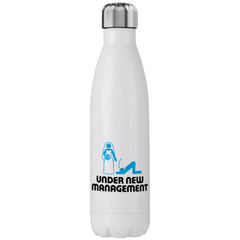 Under new Management, Stainless steel, double-walled, 750ml