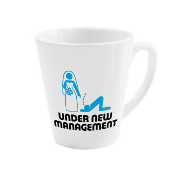 Under new Management, Κούπα κωνική Latte Λευκή, κεραμική, 300ml