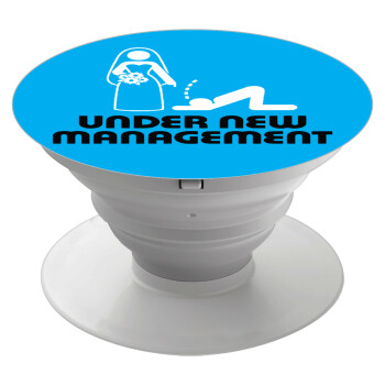 Under new Management, Phone Holders Stand  White Hand-held Mobile Phone Holder