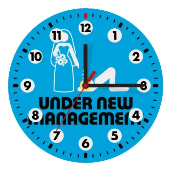 Under new Management, Ρολόι τοίχου ξύλινο (20cm)