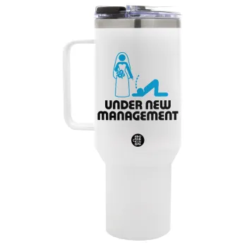 Under new Management, Mega Tumbler με καπάκι, διπλού τοιχώματος (θερμό) 1,2L
