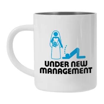 Under new Management, Mug Stainless steel double wall 300ml