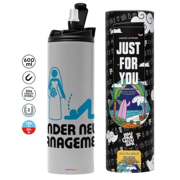 Under new Management, Tumbler stainless steel GREY 600ml