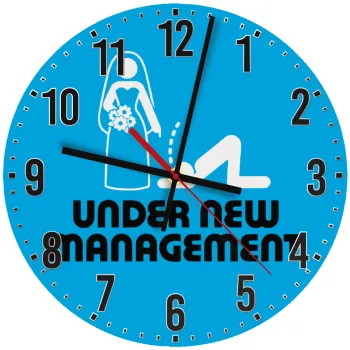 Under new Management, Ρολόι τοίχου ξύλινο (30cm)