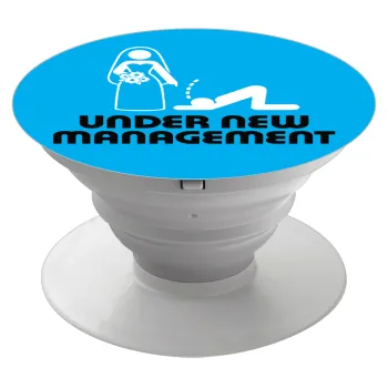 Under new Management, Phone Holders Stand  Λευκό Βάση Στήριξης Κινητού στο Χέρι