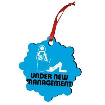 Under new Management, Στολίδι Χριστουγεννιάτικο στολίδι snowflake ξύλινο 7.5cm