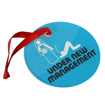 Under new Management, Christmas ornament glass 9cm