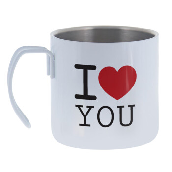 I Love you classic, Mug Stainless steel double wall 400ml