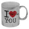 Mug ceramic marble style, 330ml