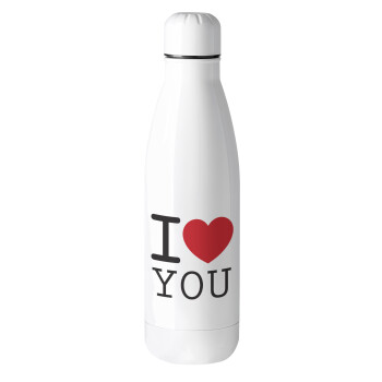 I Love you classic, Metal mug thermos (Stainless steel), 500ml
