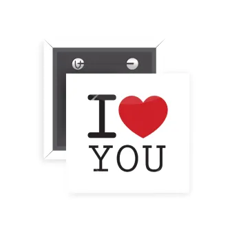 I Love you classic, Κονκάρδα παραμάνα τετράγωνη 5x5cm