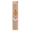 Easter Set, wooden keychain & scented Easter candle flat (30cm) (GRAY)