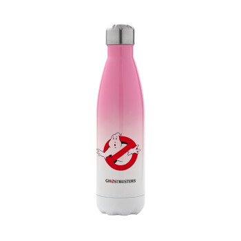 Ghostbusters, Metal mug thermos Pink/White (Stainless steel), double wall, 500ml