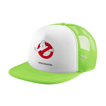 Ghostbusters, Καπέλο Soft Trucker με Δίχτυ Πράσινο/Λευκό
