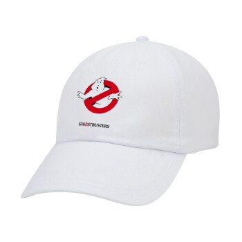 Ghostbusters, Καπέλο Ενηλίκων Baseball Λευκό 5-φύλλο (POLYESTER, ΕΝΗΛΙΚΩΝ, UNISEX, ONE SIZE)