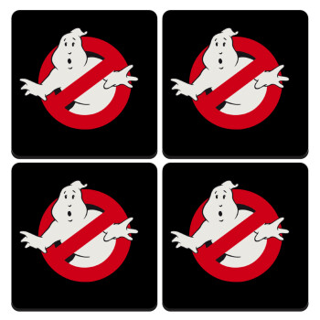 Ghostbusters, ΣΕΤ 4 Σουβέρ ξύλινα τετράγωνα (9cm)