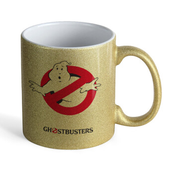 Ghostbusters, Κούπα Χρυσή Glitter που γυαλίζει, κεραμική, 330ml