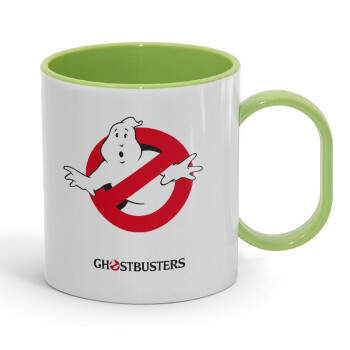 Ghostbusters, Κούπα (πλαστική) (BPA-FREE) Polymer Πράσινη για παιδιά, 330ml