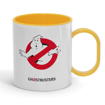 Ghostbusters, Κούπα (πλαστική) (BPA-FREE) Polymer Κίτρινη για παιδιά, 330ml