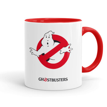 Ghostbusters, Κούπα χρωματιστή κόκκινη, κεραμική, 330ml