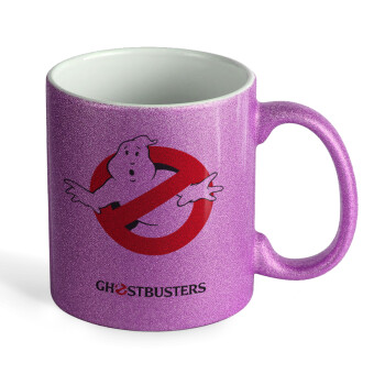 Ghostbusters, Κούπα Μωβ Glitter που γυαλίζει, κεραμική, 330ml