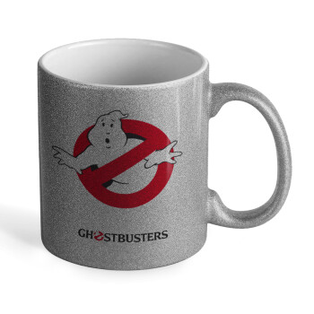 Ghostbusters, Κούπα Ασημένια Glitter που γυαλίζει, κεραμική, 330ml