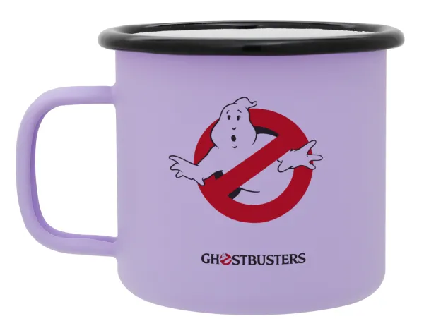 Ghostbusters — Metal enamel mug, matte light pastel purple, 360ml