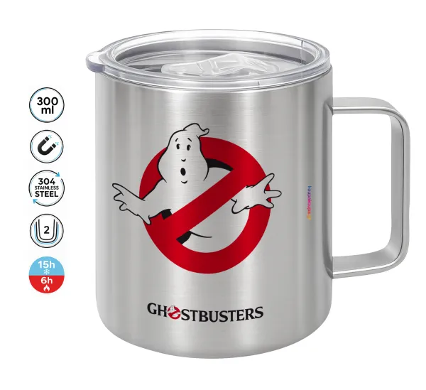 Ghostbusters — Double-walled stainless steel mug 300ml with temperature-retaining lid