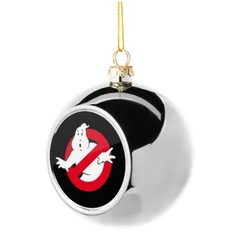 Ghostbusters, Silver 8cm Christmas tree ball ornament