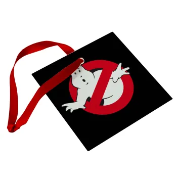 Ghostbusters, Christmas ornament, glass square ornament 9x9cm