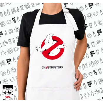 Ghostbusters, Ποδιά μακριά Σεφ ολόσωμη με τσέπες white (ΕΝΗΛΙΚΩΝ)