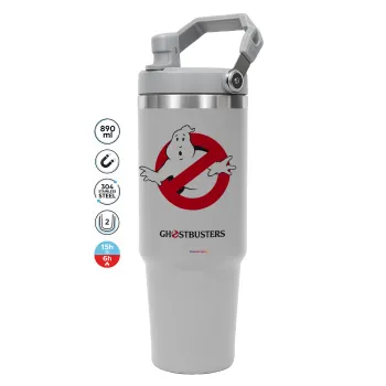 Ghostbusters, GREY color, 890ml (30oz) stainless Steel Tumbler with Handle