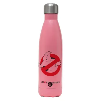 Ghostbusters, Metal mug thermos Pink Mat (Stainless steel), double wall, 500ml